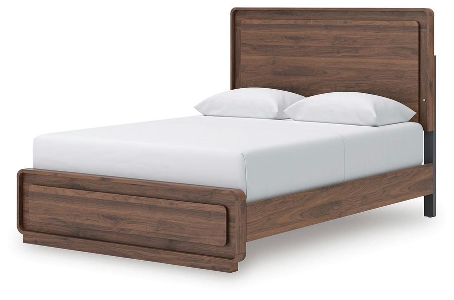Walnut modern platform bed