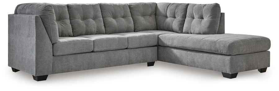 Tan leather mid-century style sofa